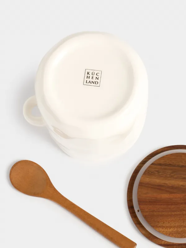 Емкость для хранения, 650 мл, с ложкой, Мятый эффект, Crumple kitchen, image-4