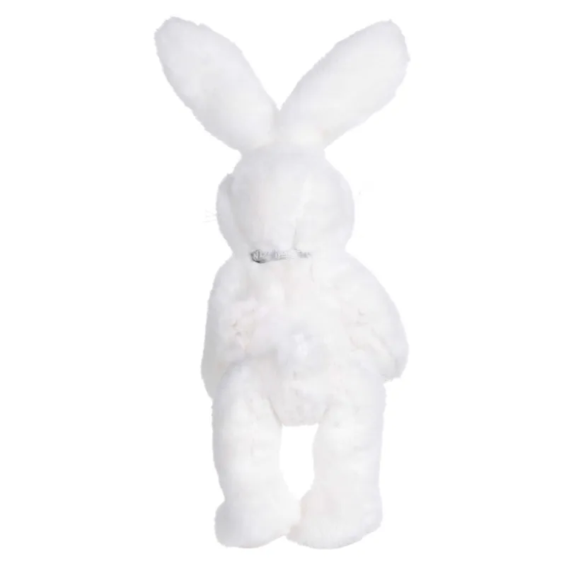 Игрушка, 20 см, мягкая, с подвижными лапами, полиэстер, белая, Кролик, Rabbit toy, image-1