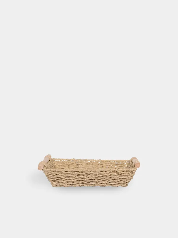 Корзина для хранения, 25х15 см, с ручками, Braided, image-0