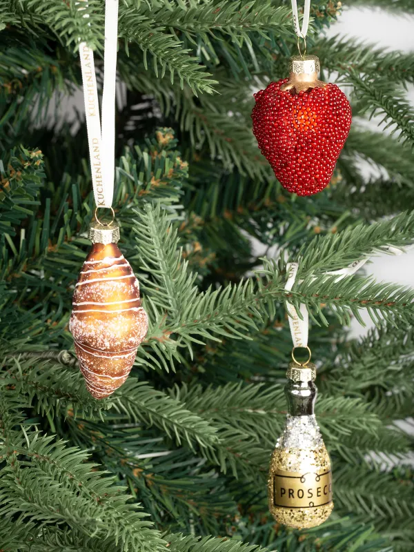 Набор елочных игрушек, 5 см, стекло, Figure christmas, image-3