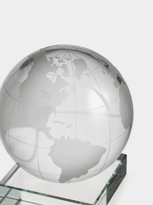 Статуэтка, 11 см, кристальное стекло, Глобус, Lux crystal, image-2