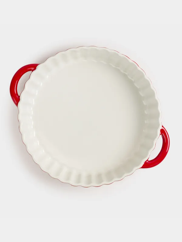 Форма для запекания, 25 см, керамика, круглая, бордовая, Градиент, Cakes gradient, image-5