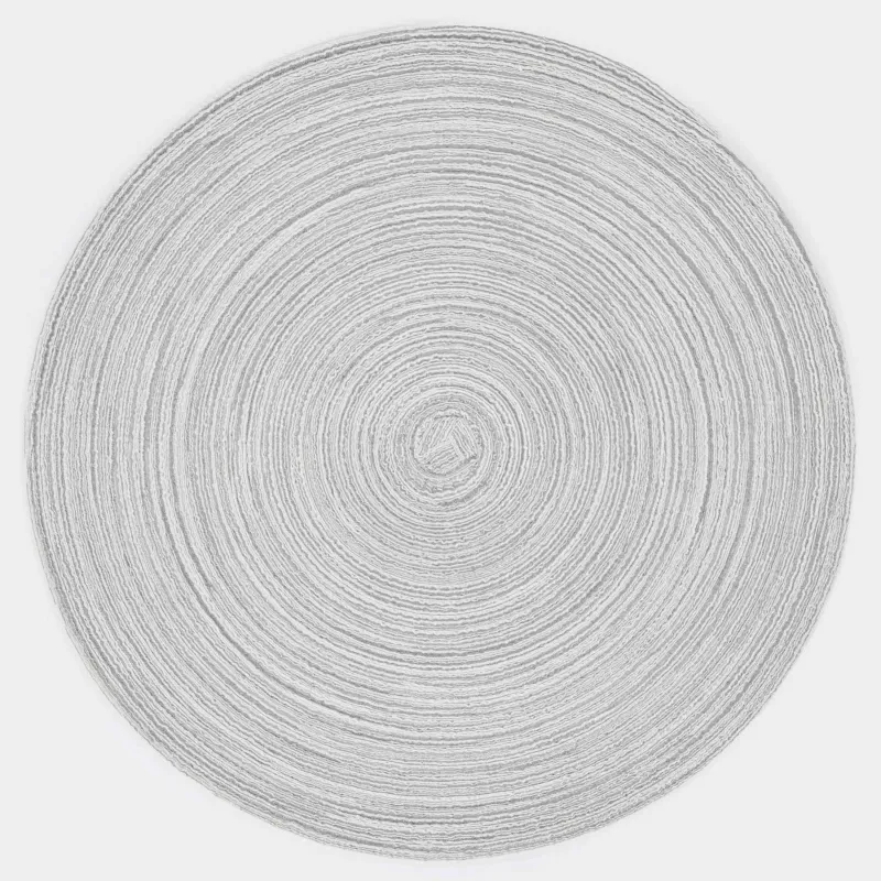 Салфетка под приборы, 38 см, полиэстер, круглая, песочно-бежевая, Rotary