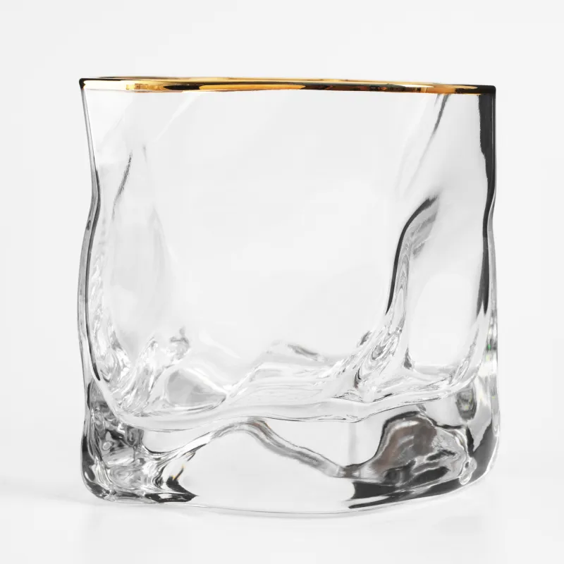 Стакан для виски, 245 мл, 2 шт, с золотистым кантом, Slalom gold, image-3