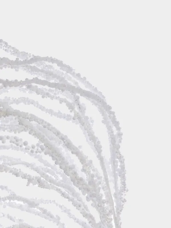 Ветка декоративная, 65 см, пенопласт/пластик, Снежные ягоды, White berry, image-3