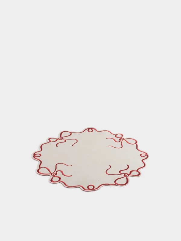 Салфетка под приборы, 38 см, двусторонняя, Rock embroidery, image-1