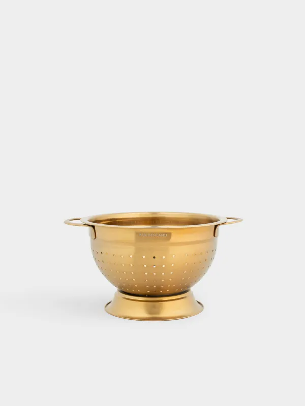 Дуршлаг, 18 см, с ручками, Classic gold, image-0