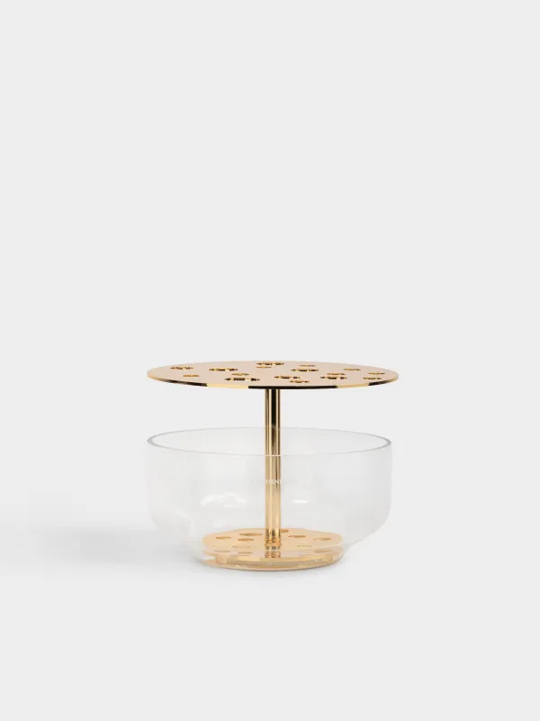 Ваза для цветов, 24х18 см, стекло/сталь, Fantastic, image-0