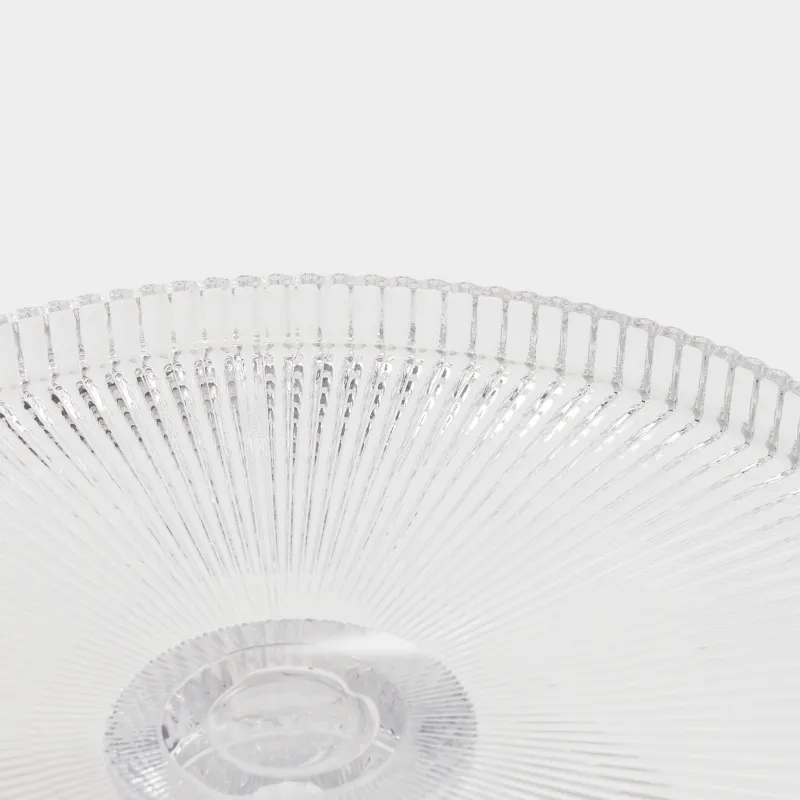 Блюдо на ножке, 20х8 см, стекло Р, Ribby, image-3