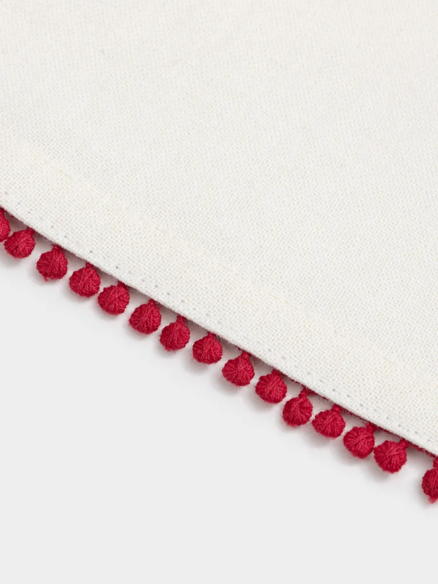 Полотенце кухонное, 40х60 см, 2 шт, хлопок, молочное/красное, Лошадка, Christmas traditions, image-2