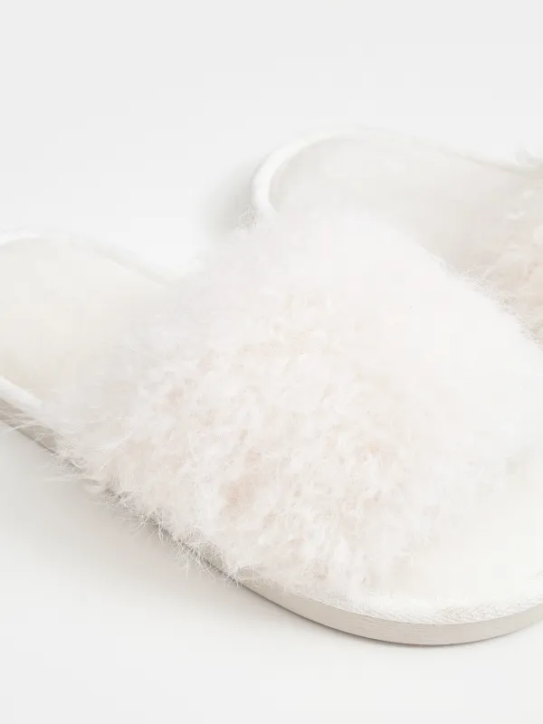 Тапочки домашние, молочные, Downy, image-3