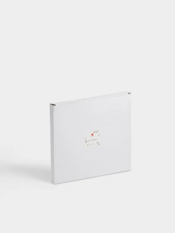 Блюдо пасхальное, 26 см, 10 отд, с местом для кулича, керамика D, молочное, Нежные цветы, El flora, image-5