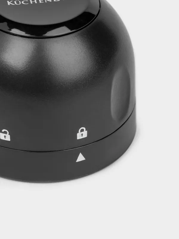 Пробка для бутылки шампанского, 4 см, с запорным механизмом, пластик, черная, Купол, Bar, image-3