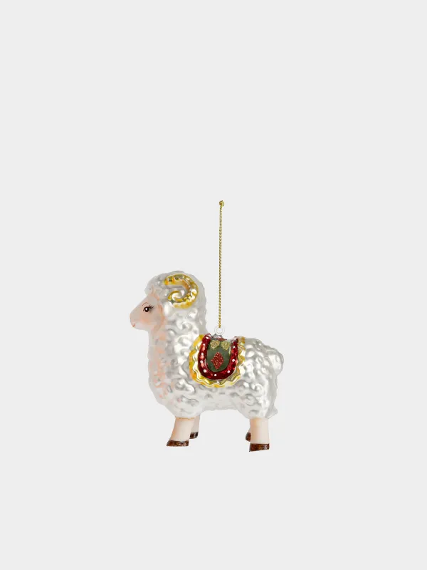 Игрушка елочная, 9х10 см, Овечка, Figure christmas, image-0
