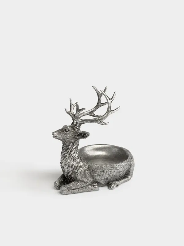 Конфетница, 24x26 см, Олень, Deer silver, image-0