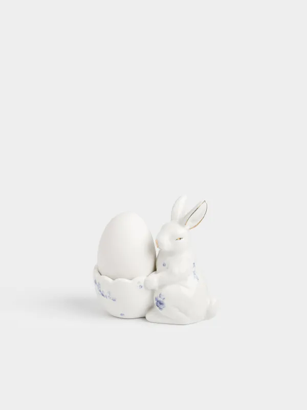 Подставка для яйца, 10 см, фарфор P, бело-золотистая, Кролик, Tradition Easter, image-3