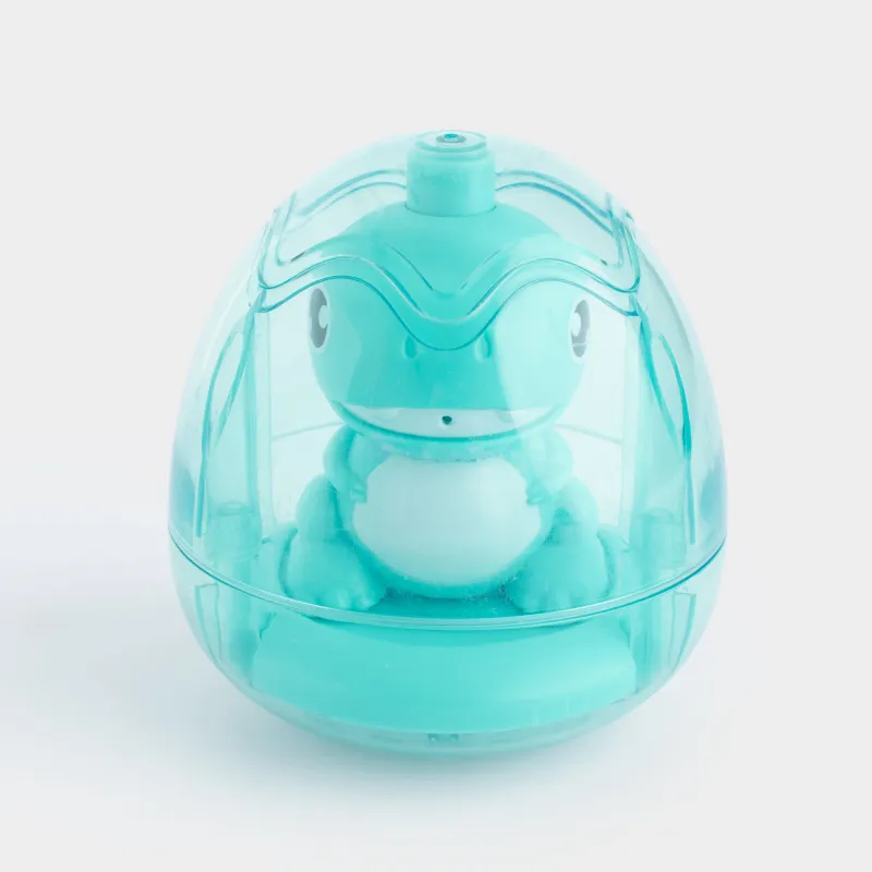 Игрушка для купания, 10 см, брызгалка-фонтан, пластик, голубая, Динозавр в яйце, Dino, image-0