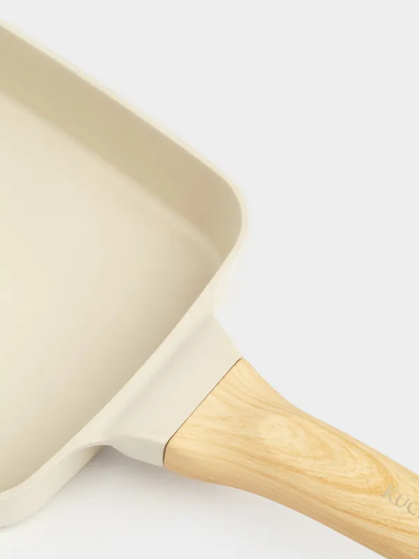 Сковорода для омлета, 18х15 см, с покрытием, алюминий, молочная, Sentimentality, image-1