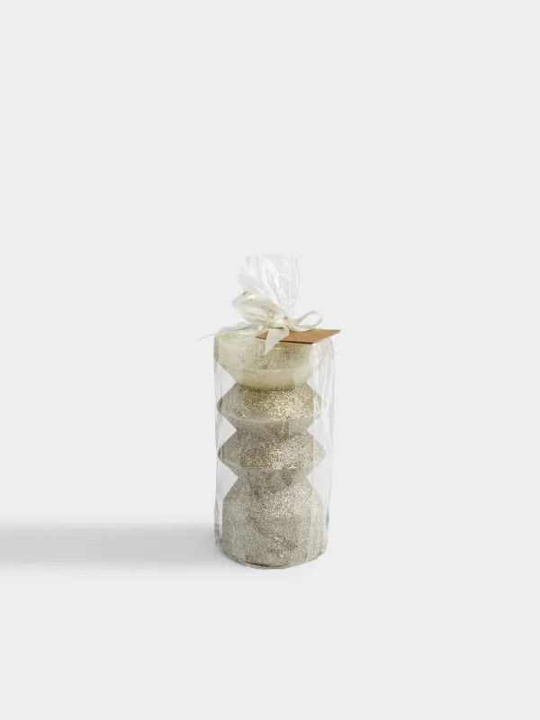 Свеча, 7x13 см, с блестками, Sparkly candle, image-2