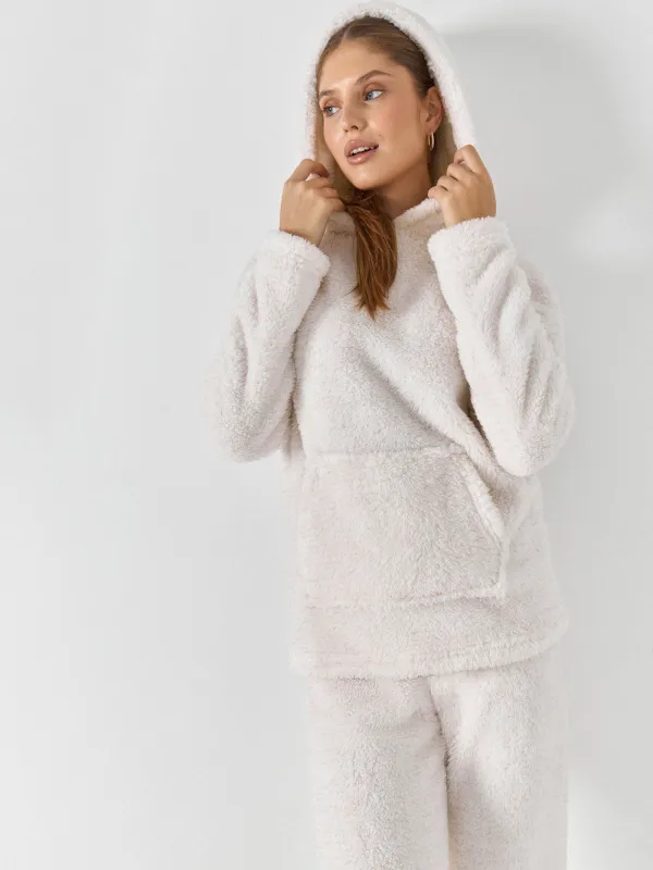 Брюки женские, искусственный мех молочные, Kiriana, image-6