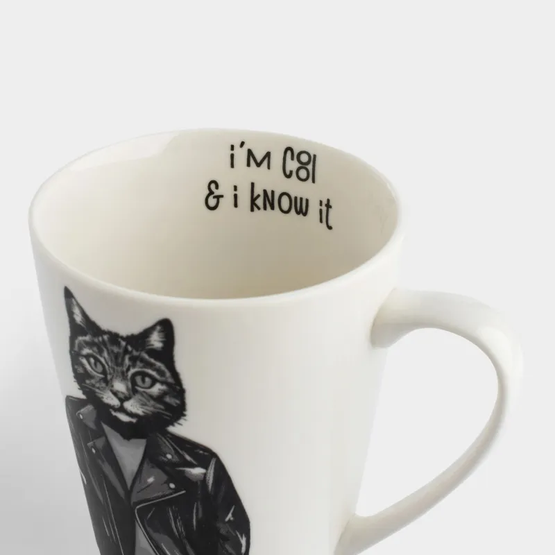 Кружка, 420 мл, Кот в косухе, On style, image-3