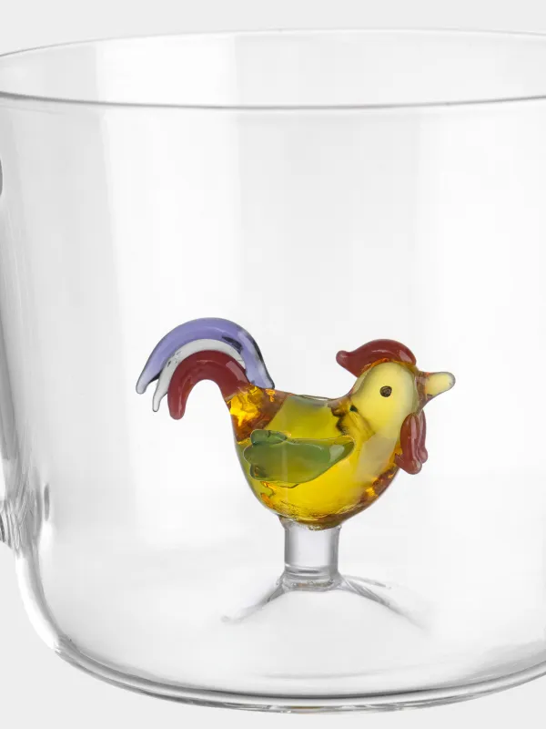 Кружка, 480 мл, стекло Б, Петух, Shape, image-2