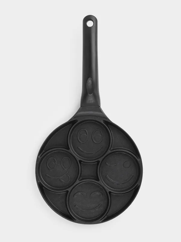 Сковорода для яиц и оладий, 21 см, 4 отд, с покрытием, алюминий, Смайл, Action, image-7