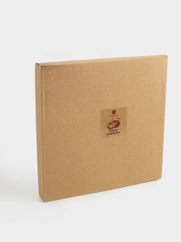 Тарелка закусочная, 22 см, керамика, белая, Тыква и листья, Forest symphony, image-5