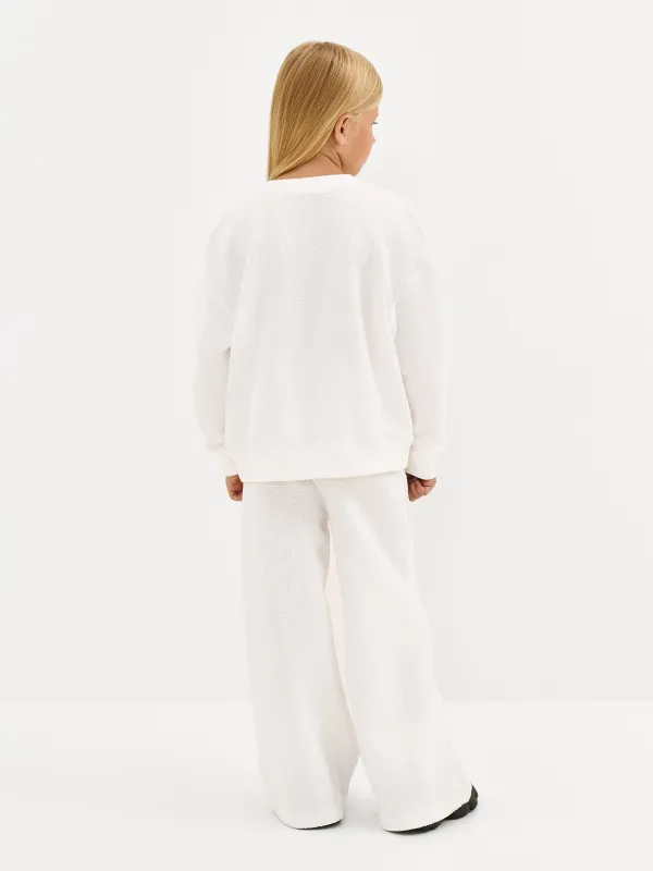 Брюки детские, для девочек, молочные, Tiziana, image-3