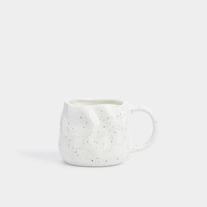 Кружка, в крапинку, молочная, Crumple speckled