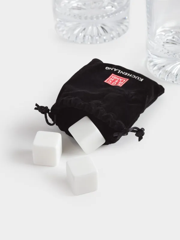 Набор для виски, 2 перс, 6 пр, стаканы/кубики, стекло Р/мрамор, Valor, image-5