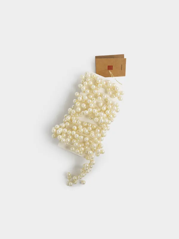 Гирлянда декоративная, 1,5 м, Молочные бусины, Balls decor, image-2