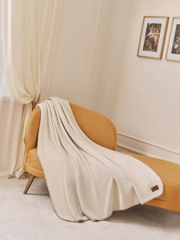 Плед, 140х190 см, фланель, молочный, Flannel, image-5