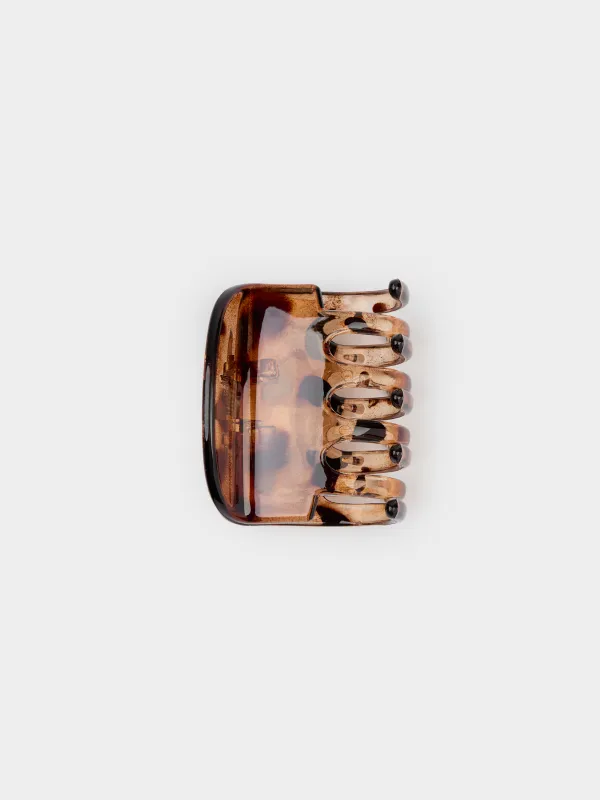 Заколка для волос, коричневая, Glam, image-0