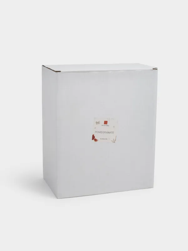 Ваза для фруктов, 24х21 см, керамика, бордово-золотистая, Гранат, Pomegranate, image-4