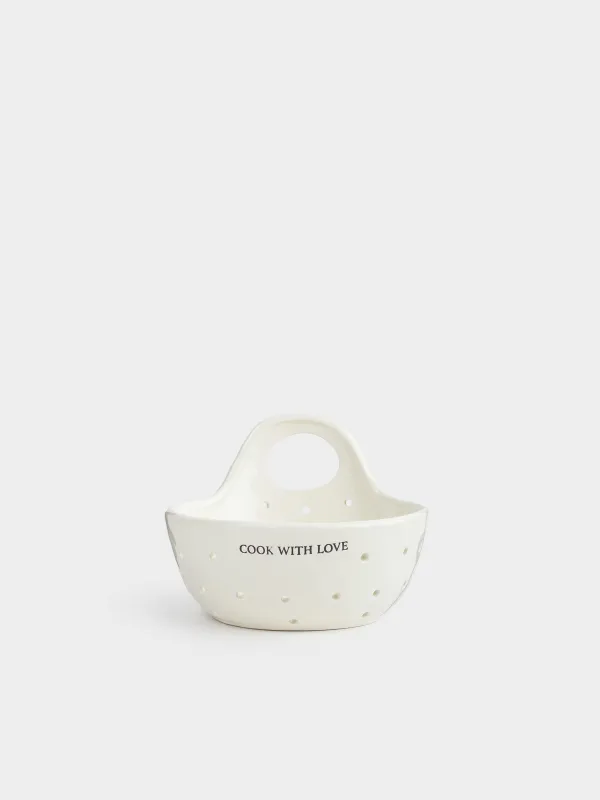 Дуршлаг, 15 см, с ручкой, Crumple font, image-0