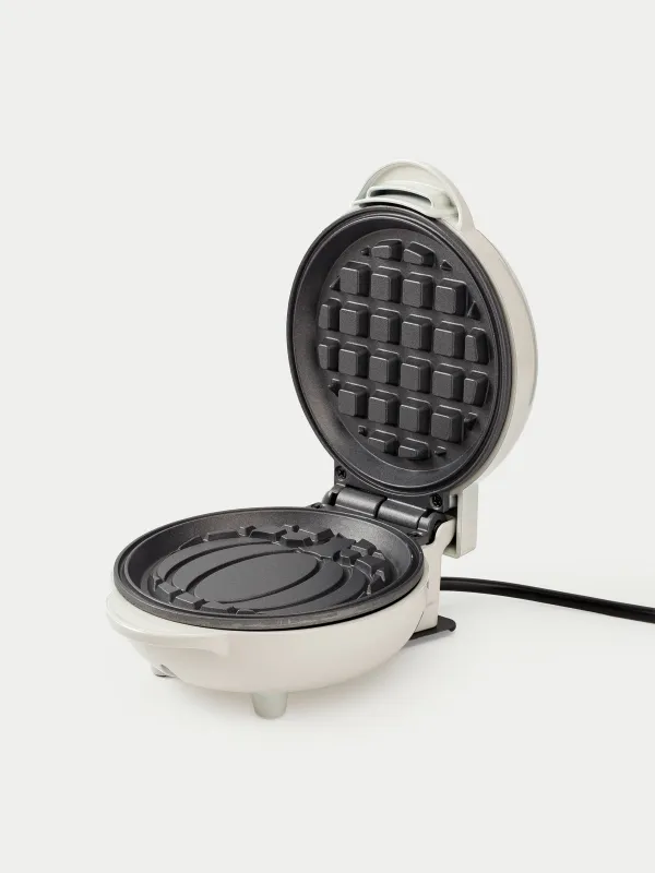 Вафельница, электрическая, 550 Вт, бакелит/металл, молочная, Тыква, Vintage kitchen, image-1