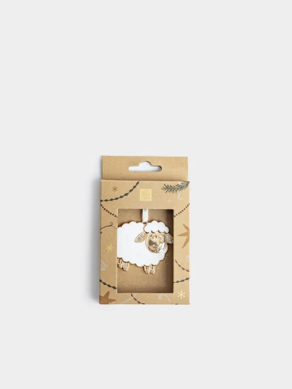 Игрушка елочная, 6x5 см, Овца, Figure christmas, image-3
