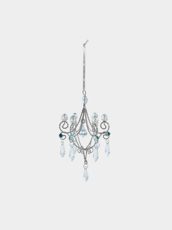 Игрушка елочная, 15 см, Подвеска с кристаллами, Ice crystal, image-0