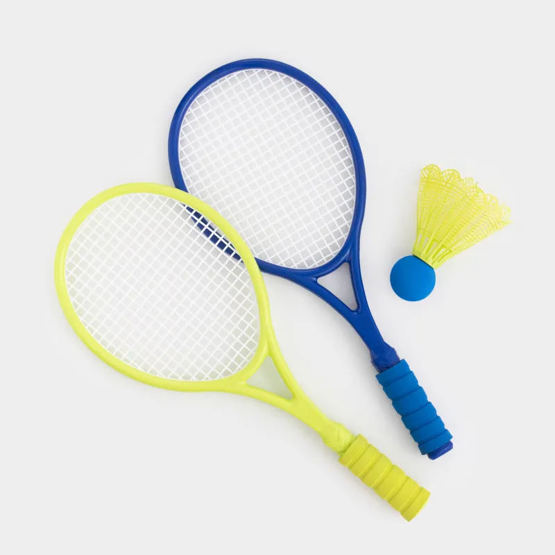 Набор игровой, 3 пр, пластик/ПВХ, синий/зеленый, Бадминтон, Game