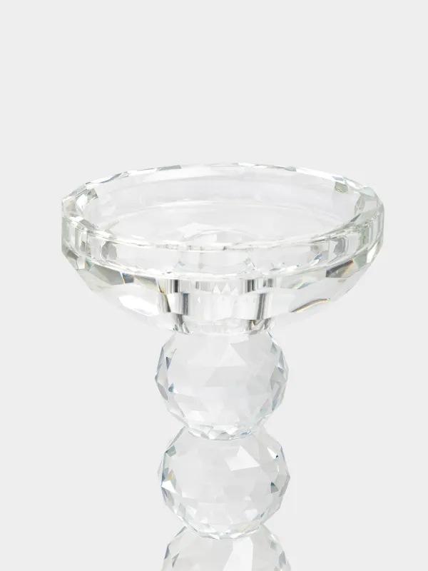 Подсвечник, 16 см, для цилиндрической/тонкой свечи, Lux crystal, image-1