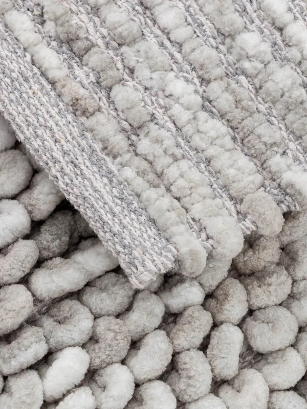 Коврик, 60х100 см, полиэстер/хлопок, серый, Bubbles, image-3