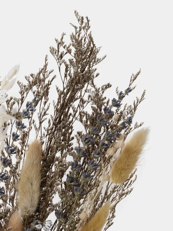 Букет декоративный, 60 см, Лаванда и лен, Dried flower, image-2