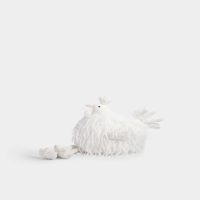 Изделие декоративное, 37 см, полиэстер, молочное, Петух, Rooster, image-0