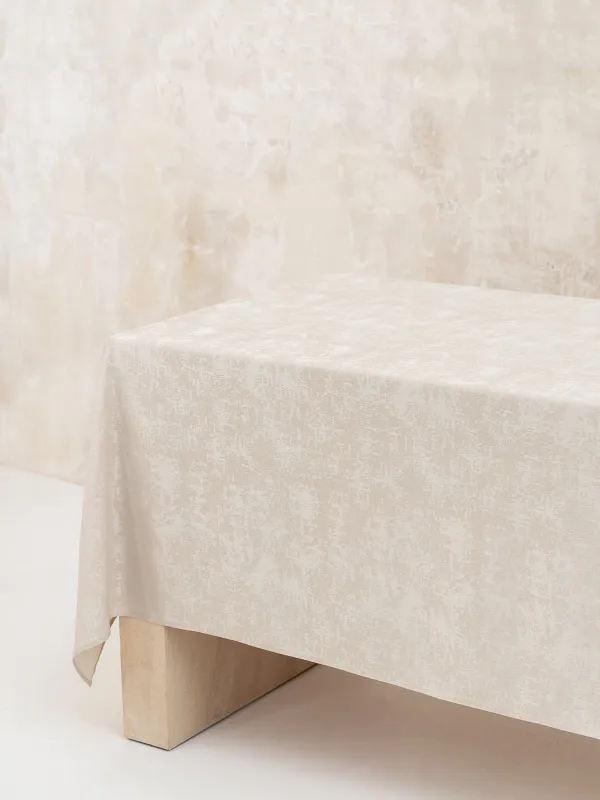 Скатерть, 160х160 см, полиэстер, бежевая, Jacquard, image-7
