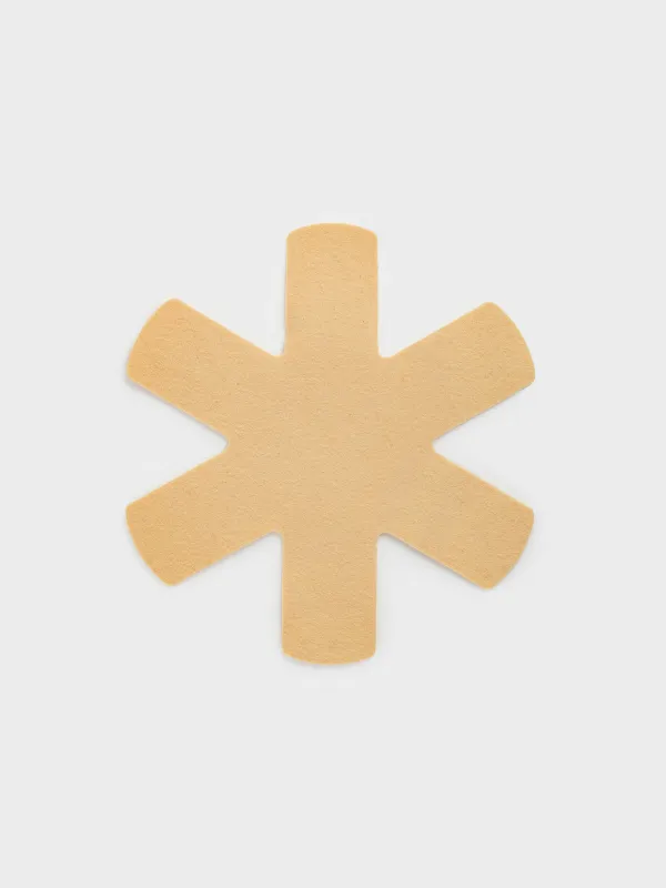 Набор протекторов для сковород, 3 шт, 38/34/27 см, фетр, серый/бежевый, Assist, image-2