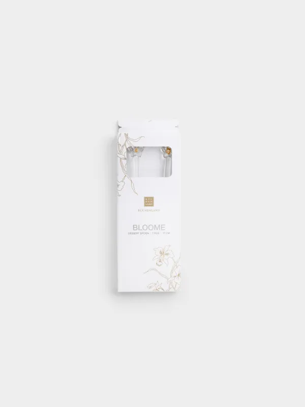 Ложка десертная, 17 см, 2 шт, стекло Б, Цветок, Bloome, image-5