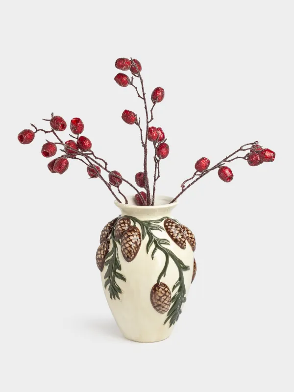 Ваза для цветов, 24 см, керамика, Winter delice, image-3