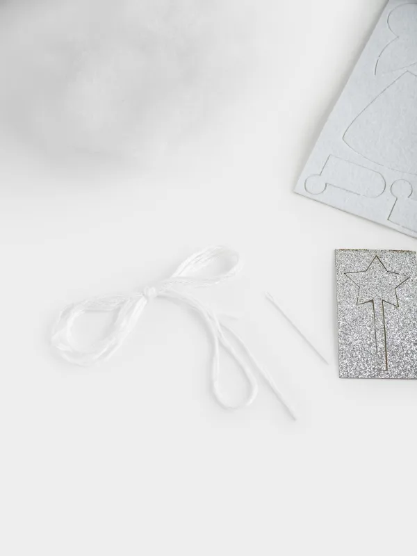 Набор для творчества, 13х11 см, рукоделие, фетр/хлопок, подвеска, Ангел, Creativity, image-2