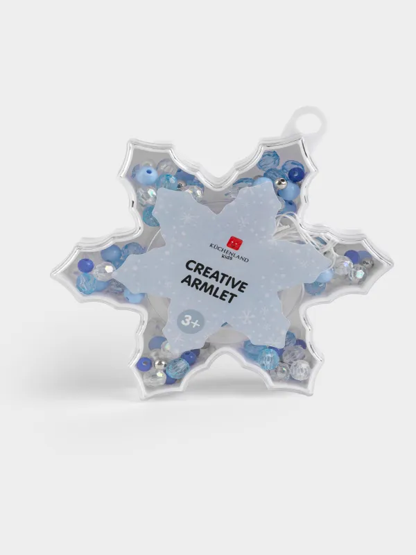 Набор для творчества, 12 см, создание украшений, пластик, Снежинка, Creative armlet, image-5